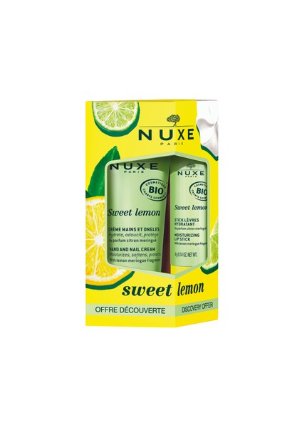 Sweet Lemon Nemlendirici ve Koruyucu Stick Dudak Kremi 4 gr ve El Kremi 30 ml