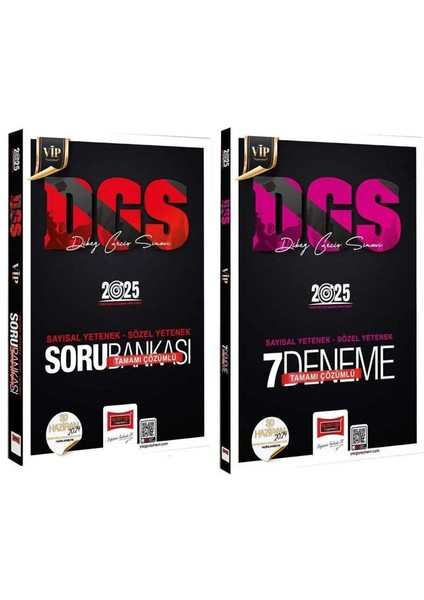 2025 Dgs Vıp Soru Bankası + 7 Deneme 2 Li Set Yargı Yayınları