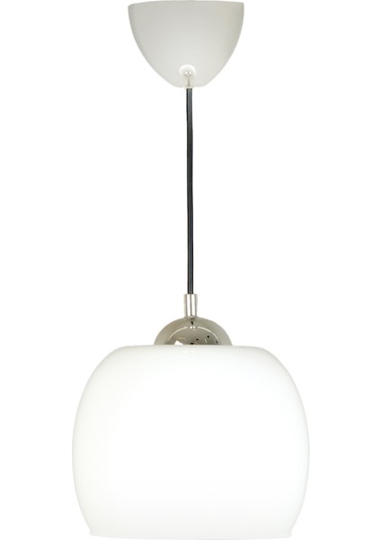 Nisa Luce Bodrum Tekli Cam Sarkıt - Beyaz - 70 x 22 x 20 cm