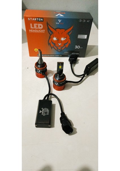 YENİLZD Starten H11 Slim LED Xenon 12000 Lümen VRPRO Profesyonel LED GÜÇLÜ AYDINLATMA