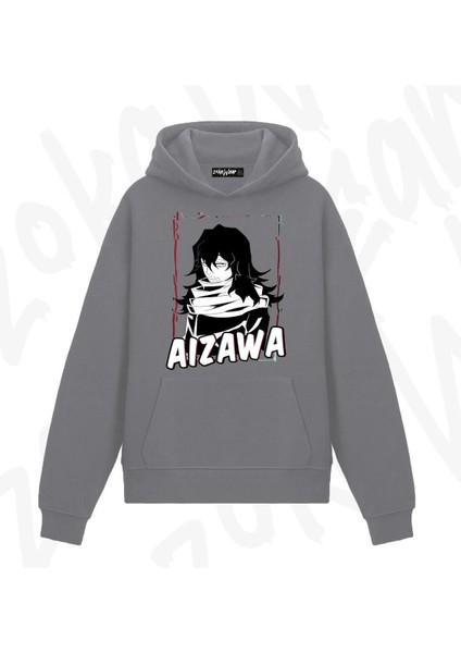 My Hero Shota Aizawa Anime Baskılı Duman Sweatshirt