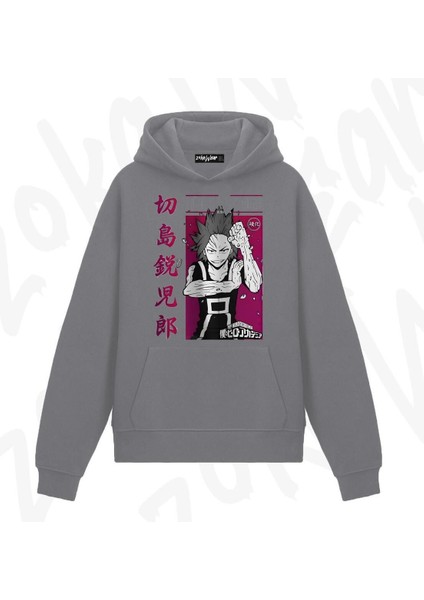 My Hero Eijiro Kirishima Anime Baskılı Duman Sweatshirt