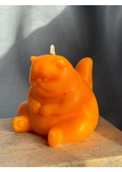 Dekoratif Tombul Tatlı Kedi Mum Kediseverler Için Kokulu Kedi Obje Mum modelleri