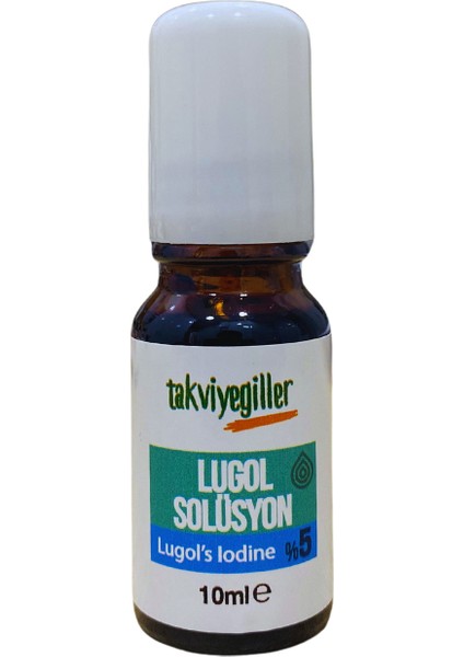 %5 Lugol İyot Roll-On Şişe Solüsyon 10 ml