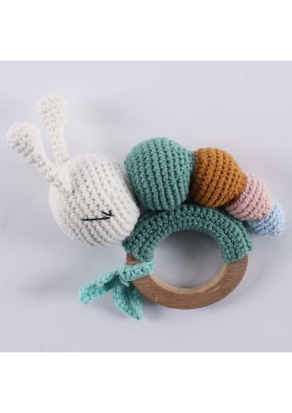 Amigurumi Renkli Tırtıllı Çıngıraklı Diş Kaşıyıcı fiyatları