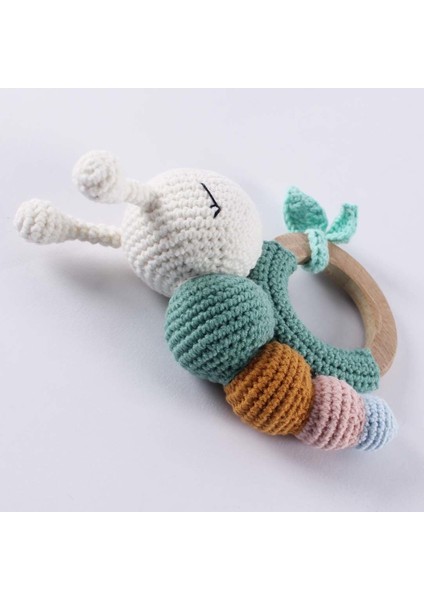 Amigurumi Renkli Tırtıllı Çıngıraklı Diş Kaşıyıcı modelleri