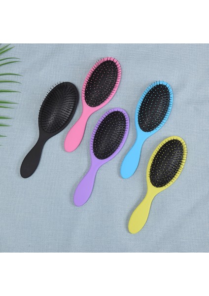 Sarı 1 Adet Yeni Salon Dolaşık Açıcı Saç Tarağı Kadın Erkek Saç Çalı Islak Kuru Kıllar Plastik Saplı Saç Fırçaları Tarak Sıcak Satış (Yurt Dışından)