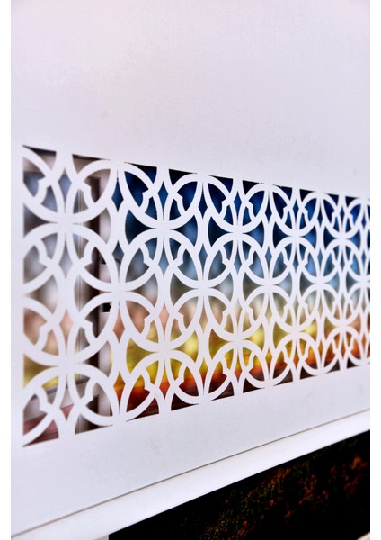 Ekru Dairesel Lazer Kesim Modern Stor Güneşlik Perde fırsatları