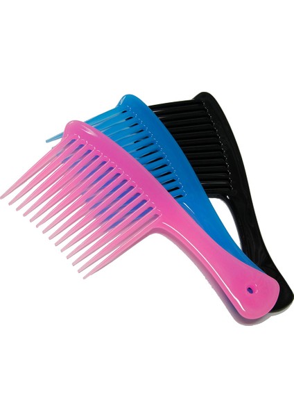 Siyah Erkekler Yağ Saç Tarak Geniş Sivri Sakal Fırçası Plastik Geniş Diş Klasik Fırça Büyük Dişler Saç Fırçası Kuaförlük Salon Şekillendirici Aracı (Yurt Dışından)