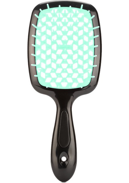 Siyah-Yeşil 1 Adet Karışık Saç Tarak Masaj Tarak Oymak Islak Kıvırcık Saç Fırçaları Berber Tarak Salon Saç Şekillendirici Araçları (Yurt Dışından)