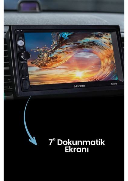 D6016 Ekran Yansıtma Özellikli Double Dın Oto Teyp fiyatları