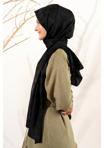 Kadın Küp Desenli Jakarlı Şal modelleri