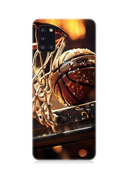 Samsung Galaxy A31 Uyumlu Uzay Iskeleti Desenli Silikon Kılıf