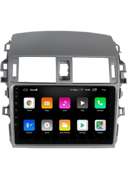 Toyota Corolla 2006-2012 2gb Ram 32 GB Hafıza Android 11.0 Multimedya Navigasyon Oem Double Teyp modelleri