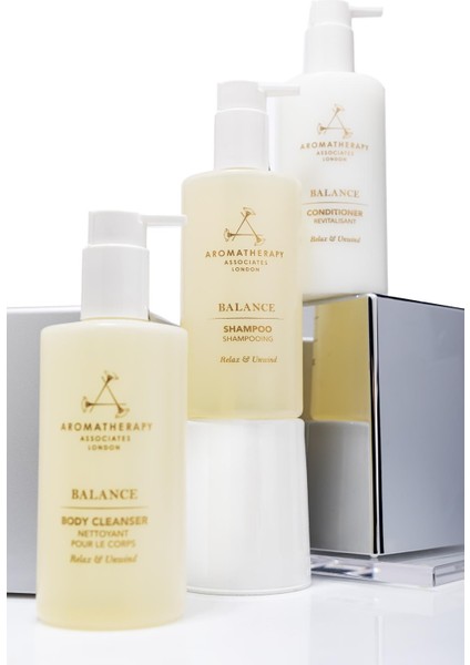 Associates Balance Shampoo 300 ml + Conditioner 300 ml + Body Cleanser 300 ml