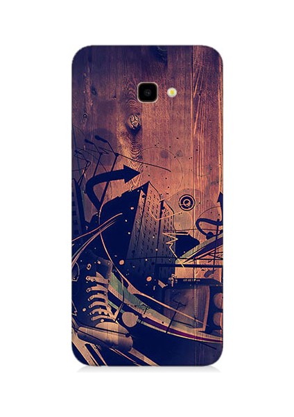 Samsung Galaxy J4 Plus Uyumlu Karanlık Tiyatro Desenli Silikon Kılıf