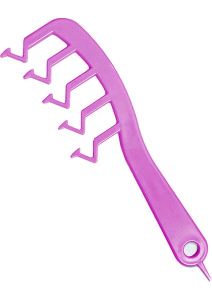 Mor 1 Adet Geniş Diş Köpekbalığı Plastik Tarak Dolaşık Açıcı Kıvırcık Saç Salon Kuaförlük Tarak Masaj Saç Şekillendirici Aracı Kıvırcık Saç (Yurt Dışından)