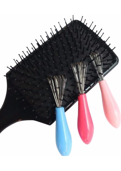 2 Adet-Rastgele Renkler 1 Adet/2 Adet Rastgele Kadın Tarak Saç Fırçası Temizleyici Temizleme Sökücü Gömülü Plastik Alet (Yurt Dışından)