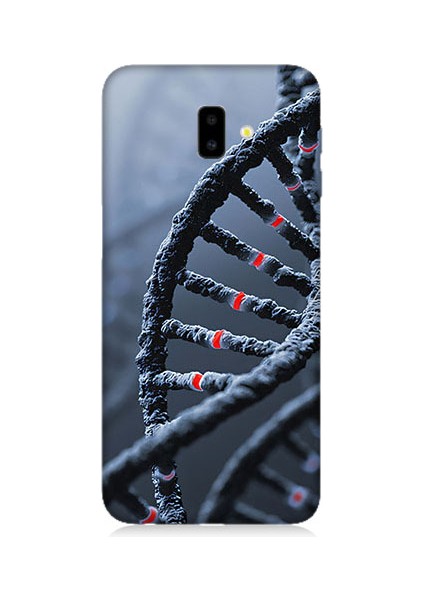 Samsung Galaxy J6 Plus Uyumlu Dna Sarmalı Desenli Silikon Kılıf