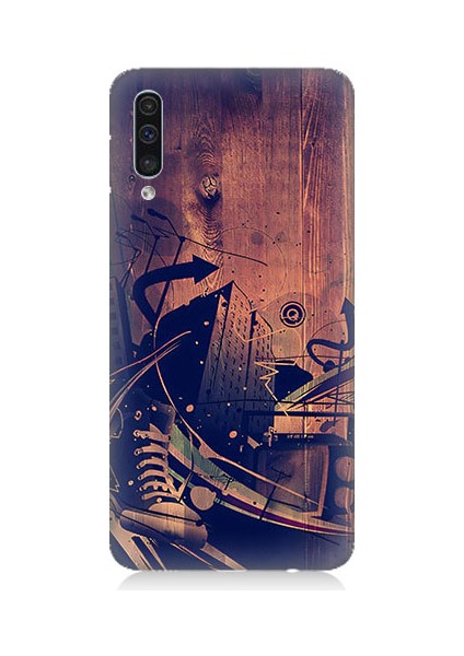 Samsung Galaxy A50 Uyumlu Karanlık Tiyatro Desenli Silikon Kılıf