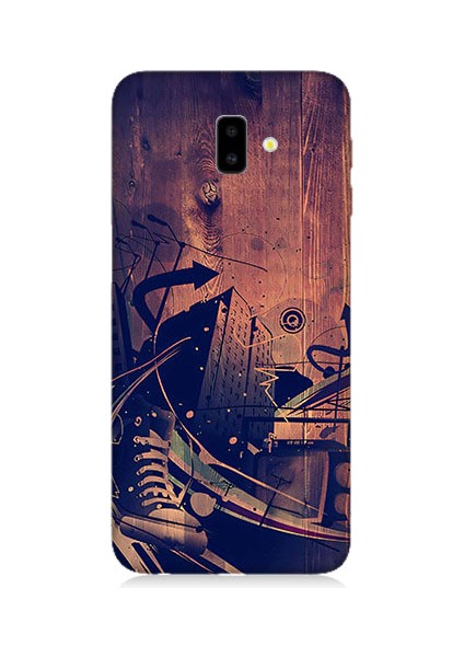 Samsung Galaxy J6 Plus Uyumlu Karanlık Tiyatro Desenli Silikon Kılıf