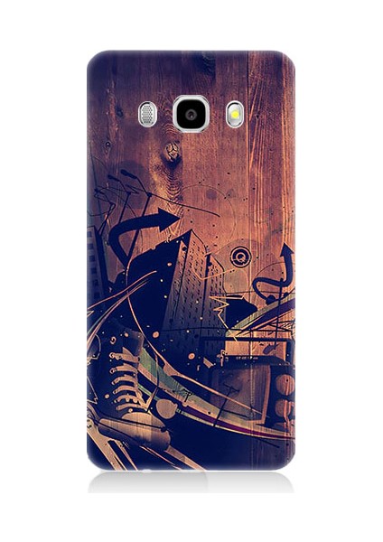Samsung Galaxy J7 2016 Uyumlu Karanlık Tiyatro Desenli Silikon Kılıf