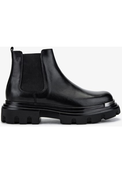 Erkek Deri Siyah Analin Casual Bot 381 20013 Erk Bot SK24-25 Sıyah Anl