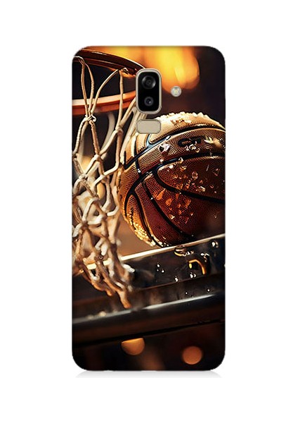 Samsung Galaxy J8 Uyumlu Uzay Iskeleti Desenli Silikon Kılıf