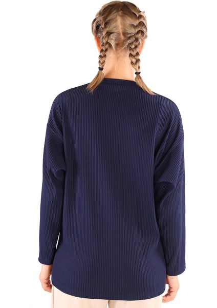 4359A Bisiklet Yaka Bluz Laci indirimleri