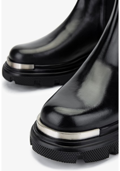 Erkek Deri Siyah Analin Casual Bot 381 20013 Erk Bot SK24-25 Sıyah Anl modelleri