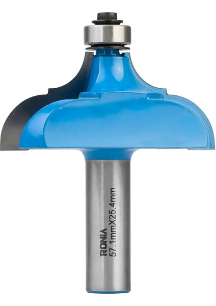 Ahşap Freze Bıçakları 21B-57125412 Rulmanlı Motif Freze Ucu Sap (D): 12 mm
