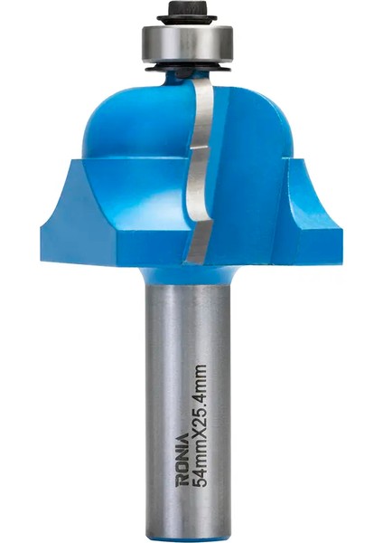 Ahşap Freze Bıçağı 21B-54025412 Rulmanlı Motif Profilli Freze Ucu Sap 12 mm