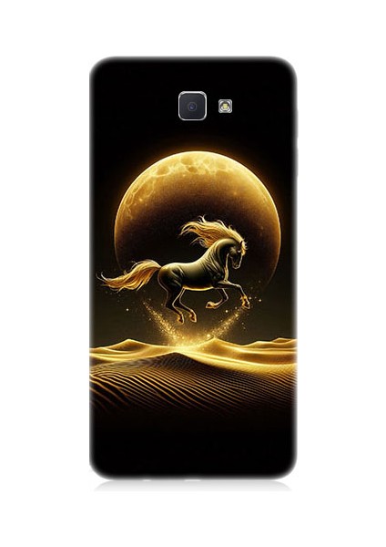 Samsung Galaxy J7 Prime Uyumlu Çöl Atı Desenli Silikon Kılıf