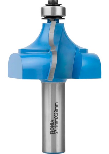 Ahşap Freze Bıçakları 21B-57129012 Rulmanlı Motif Freze Ucu Sap (D): 12 mm