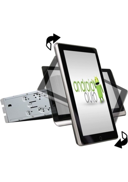 Nf-Art1 Tek Din Portatif Başlık 10" Android Teyp