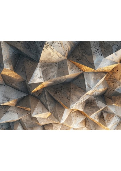 3D Temalı Renkli Duvar Kağıdı Yırtılmaz ve Suya Dayanıklı 280 cm x 250 cm