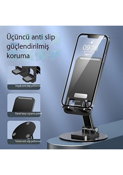 Cep Telefonu Standı Masaüstü Döner Katlanır Destek Standı Tablet Standı (Yurt Dışından)