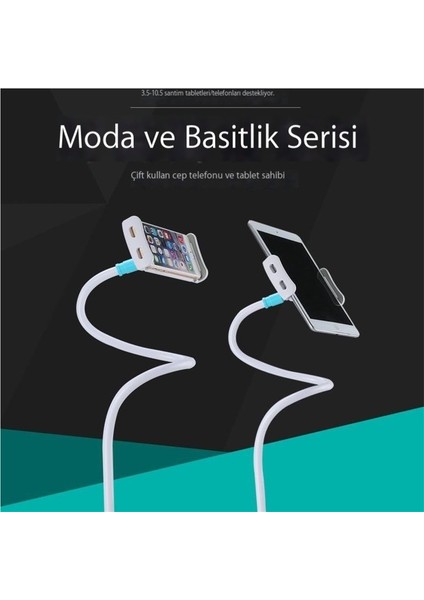 Tembel Cep Telefonu Tutucu Başucu Aparatı Tablet Bilgisayar Klip Masa Masaüstü Cep Telefonu Tablet Tutucu (Yurt Dışından)