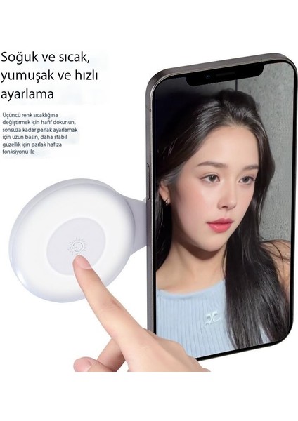 Fotoğrafçılık, Selfie'ler, Güzellik Lambası, Manyetik Telefon Tutucusu Dolgu Işığı Için Uygun Cep Telefonu Manyetik Dolgu Işığı (Yurt Dışından)