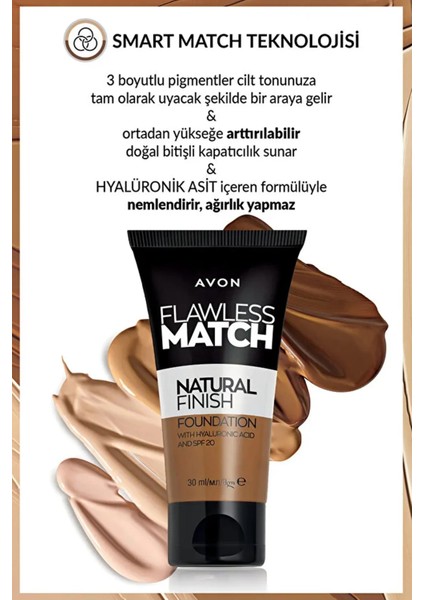 Flawless Match Natural Likit Fondöten - 430N Deep Tan
