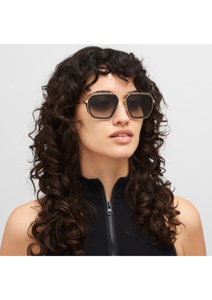 Mojave 585 57-21 Unisex Güneş Gözlüğü – Altın Titanyum Çerçeve, Füme Degrade Cam modelleri