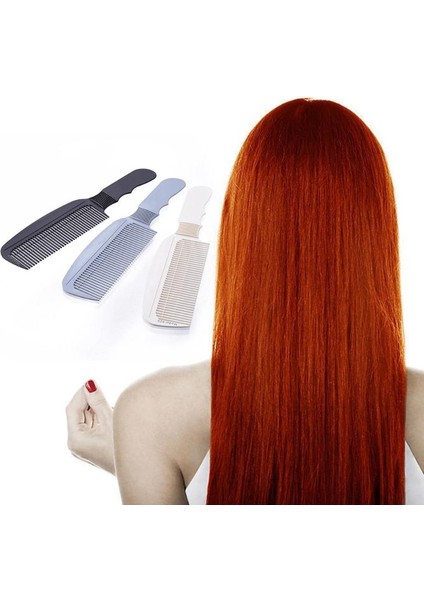 02 Karbon Fiber Anti-Statik 3D Kuaförlük Tarak Siyah Saplı Saç Fırçaları Tarak Clipper Berber Saç Kesimi Fırça Salon (Yurt Dışından)