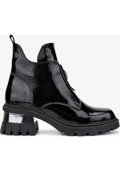 Kadın Deri Siyah Rugan Casual Bot 322 2353905 Bn Bot SK24-25 Sıyah Rgn