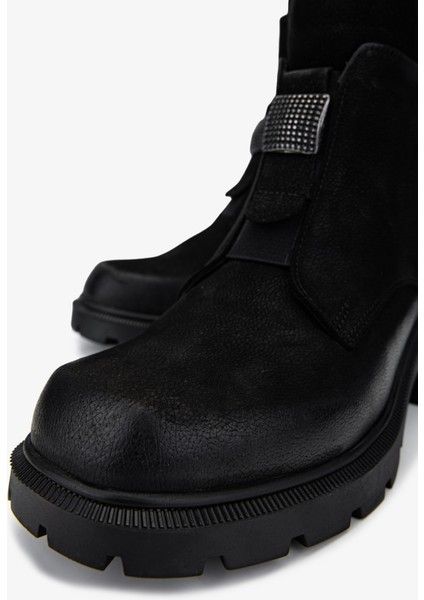 Kadın Deri Siyah Nubuk Casual Bot 322 2353905 Bn Bot SK24-25 Sıyah Nbk modelleri