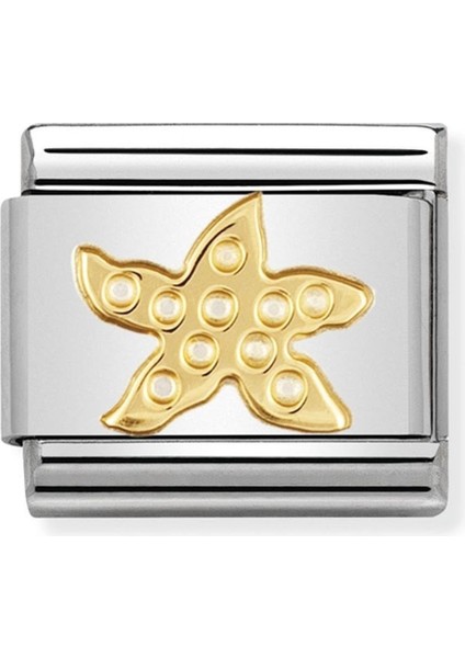 Composable Classic Anımals (Water) In Stainless Steel And 18K Gold (11_STARFISH) Renkli