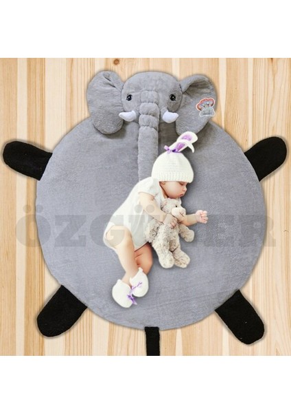Pandamkee Bebek Oyun Halısı 120 cm Filli Oyun Matı