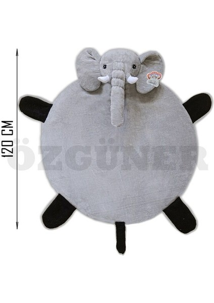 Pandamkee Bebek Oyun Halısı 120 cm Filli Oyun Matı
