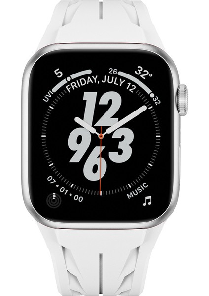Apple Watch 44MM - KRD-127 Metal Tokalı Silikon Kordon fiyatları