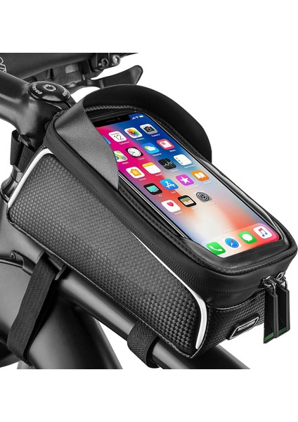 6 Inç Su Geçirmez Dokunmatik Ekran Bisiklet Kadro Üstü Çanta (Yurt Dışından)