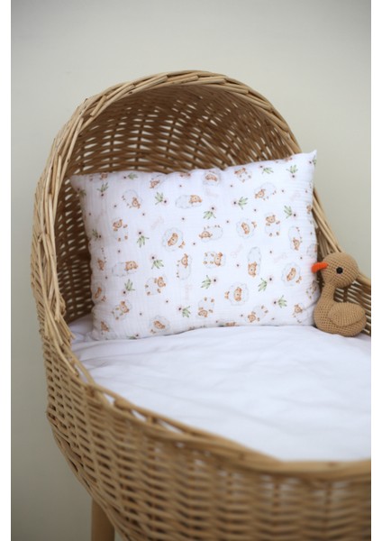 Müslin Desenli Nano Jel Bebek Yastık 35X45 cm - Ztyastık